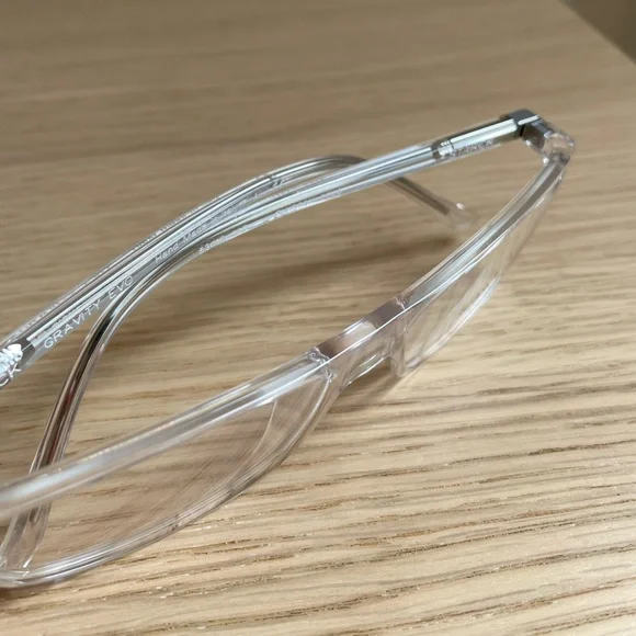 Philippe Starck Clear Glasses with Black Case